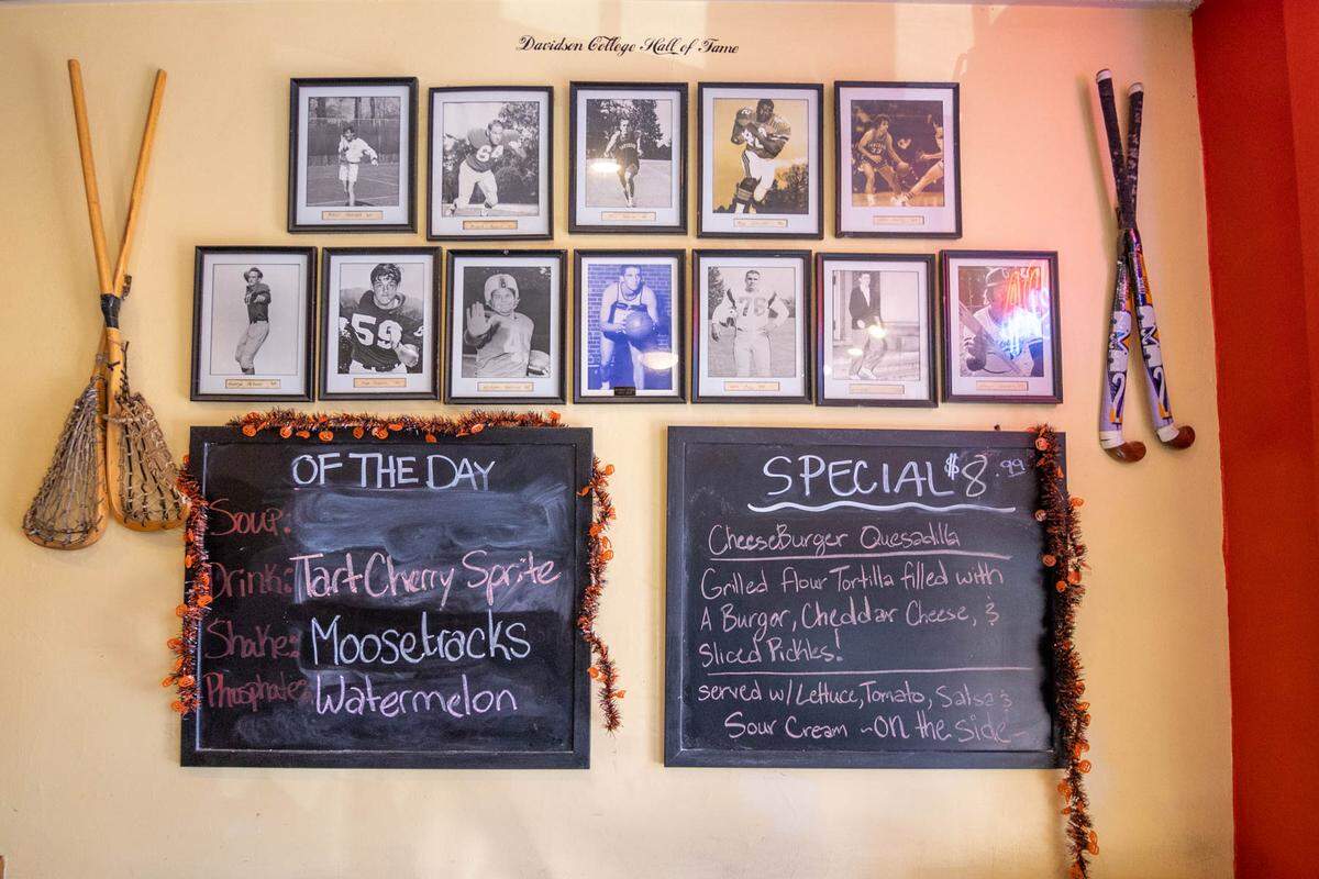 Inside The Soda Shop in Davidson.