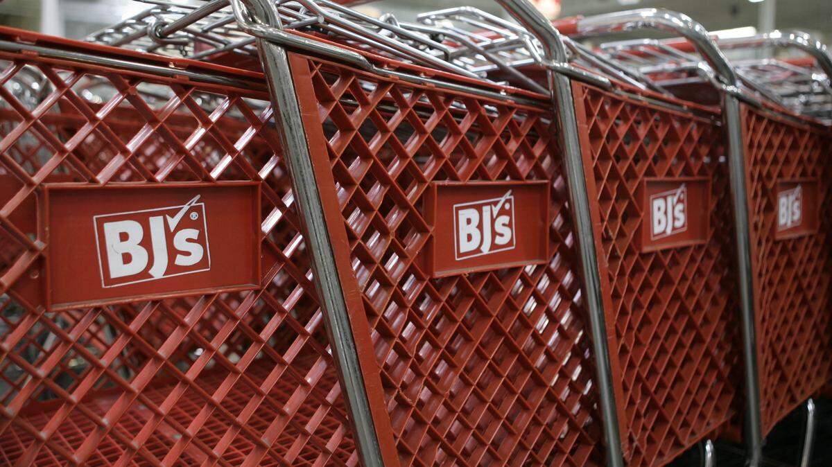 Shopping carts are lined up at a BJ’s Wholesale Club store. BJ’s will open a new store in the Carolina Forest area of Myrtle Beach. (AP Photo/Charles Krupa)