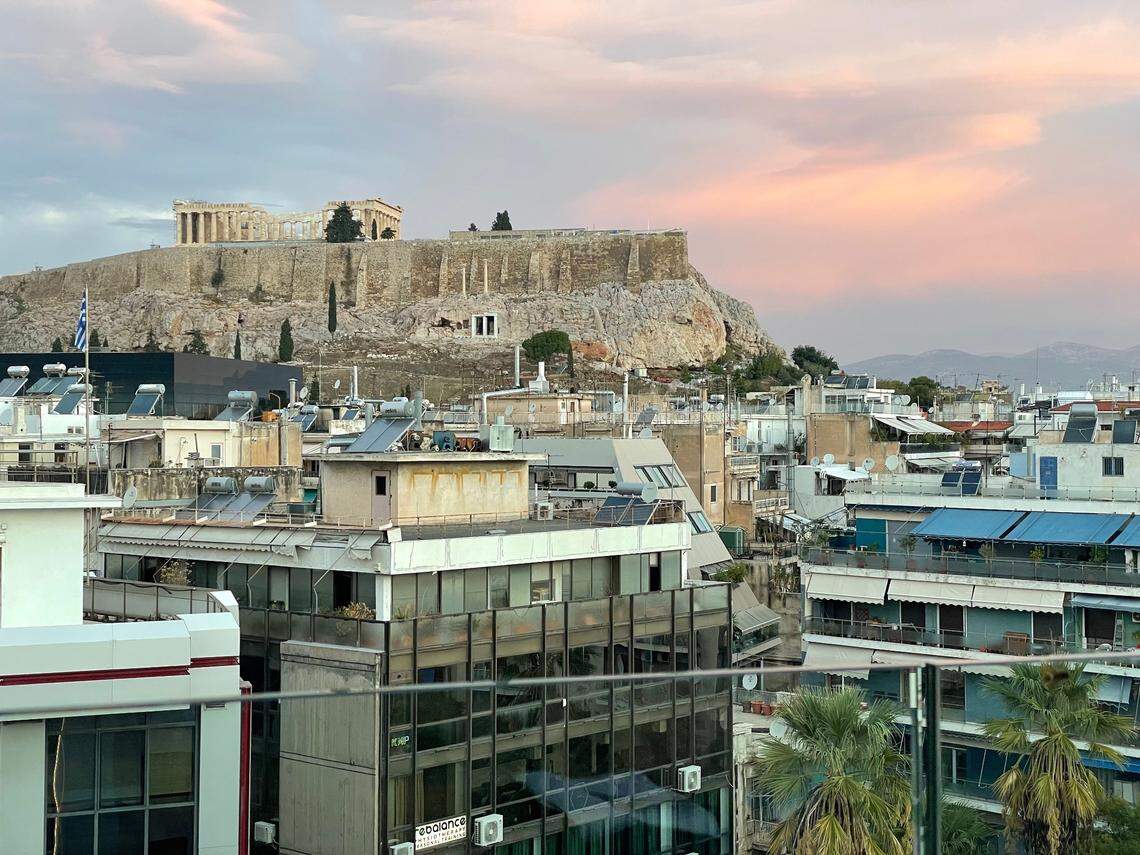 The Acropolis in Athens, Greece.