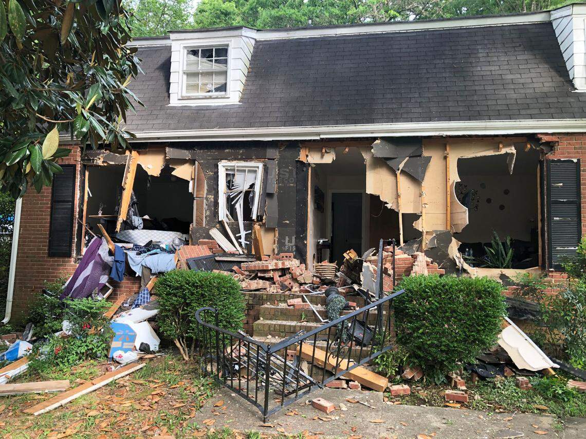 The home on Galway Drive in east Charlotte was left in shambles following an April shootout that left four offices and the suspect dead.