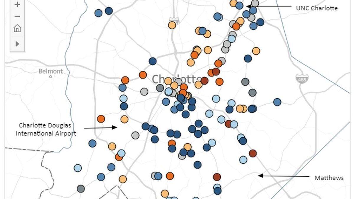 Here are Charlotte’s most congested intersections. How many are on your commute?