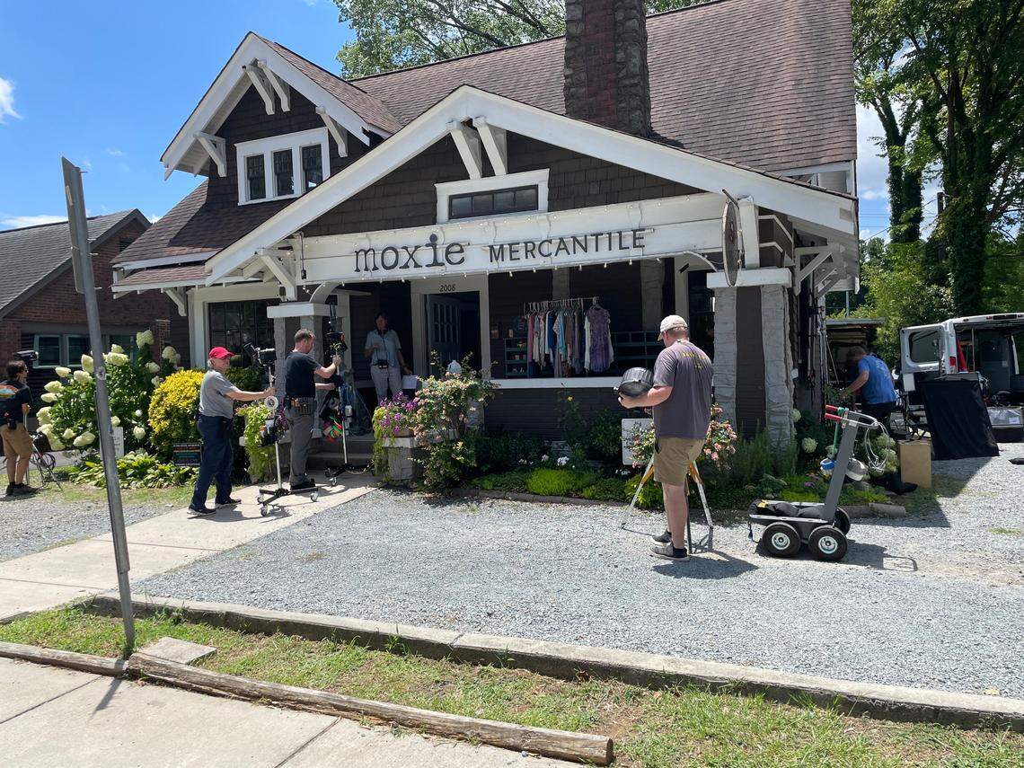 An upcoming rom-com now being filmed in Charlotte is set for release in February.