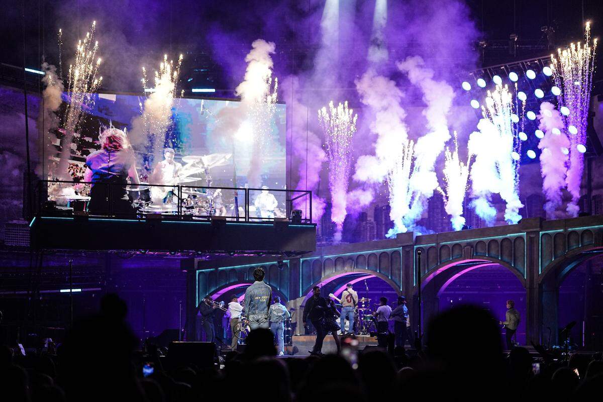 The Jonas Brothers perform at the Spectrum Center Wednesday, Nov. 5, 2025, in Charlotte, N.C.