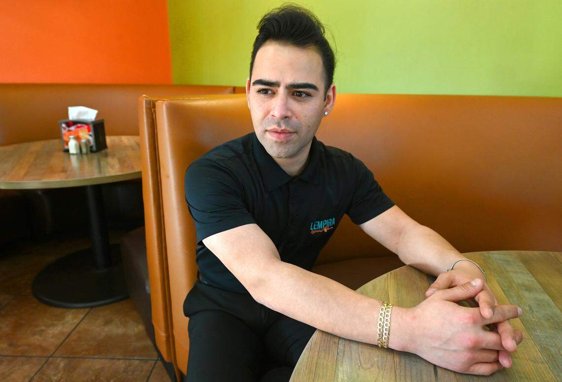 Francisco Valle, manager of Lempira Restaurant, says business has fallen 70% since news broke of the border patrol coming to Charlotte.  