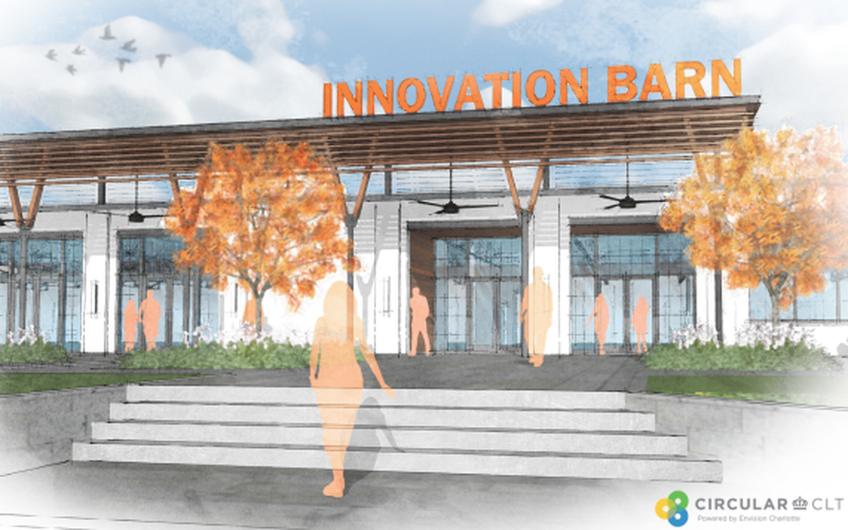 The Innovation Barn being renovated on Seigle Avenue