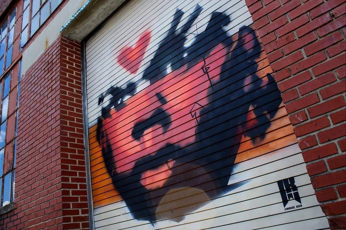 Untitled mural at Camp North End by Marcus Kiser.