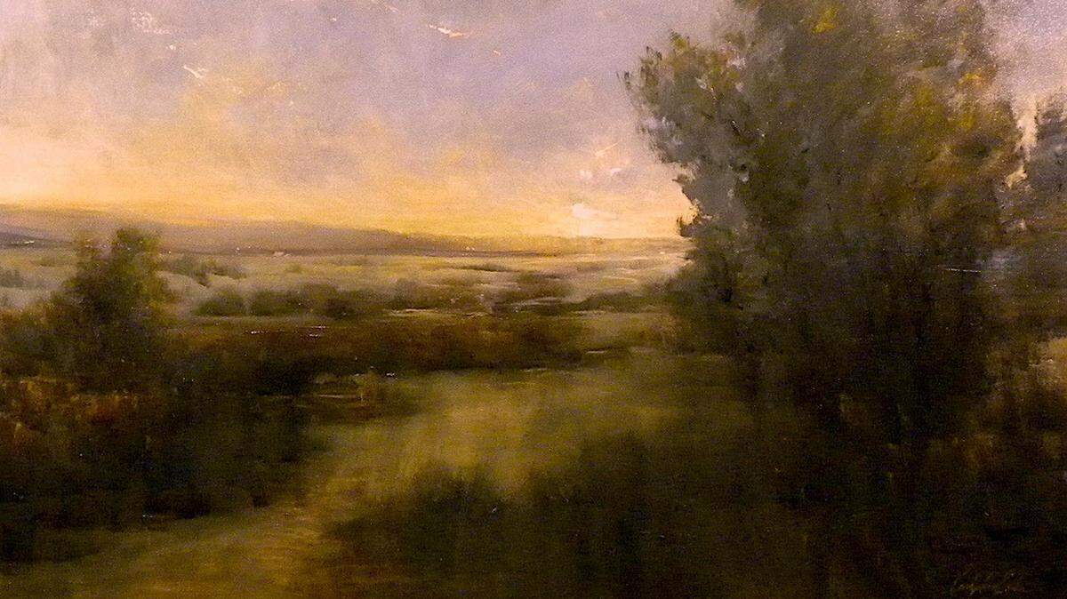 Carolyn Anne Crocker's Slow Waltz into Evening is part of the Cabarrus Arts Council's Splendid and Serene exhibition.                               