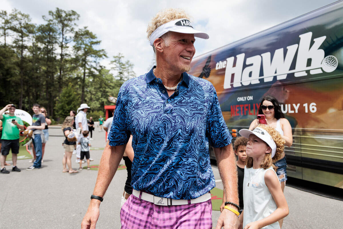 Will Ferrell visited the World Golf Hall of Fame in-character as Lonnie Hawkins, a golfer desperate to make a career comeback, to promote his upcoming Netflix series “The Hawk,” on Thursday, June 18, 2026 in Pinehurst, NC. The event kicked off “The Hawk Bus Tour” which will travel the East Coast over the next few weeks.