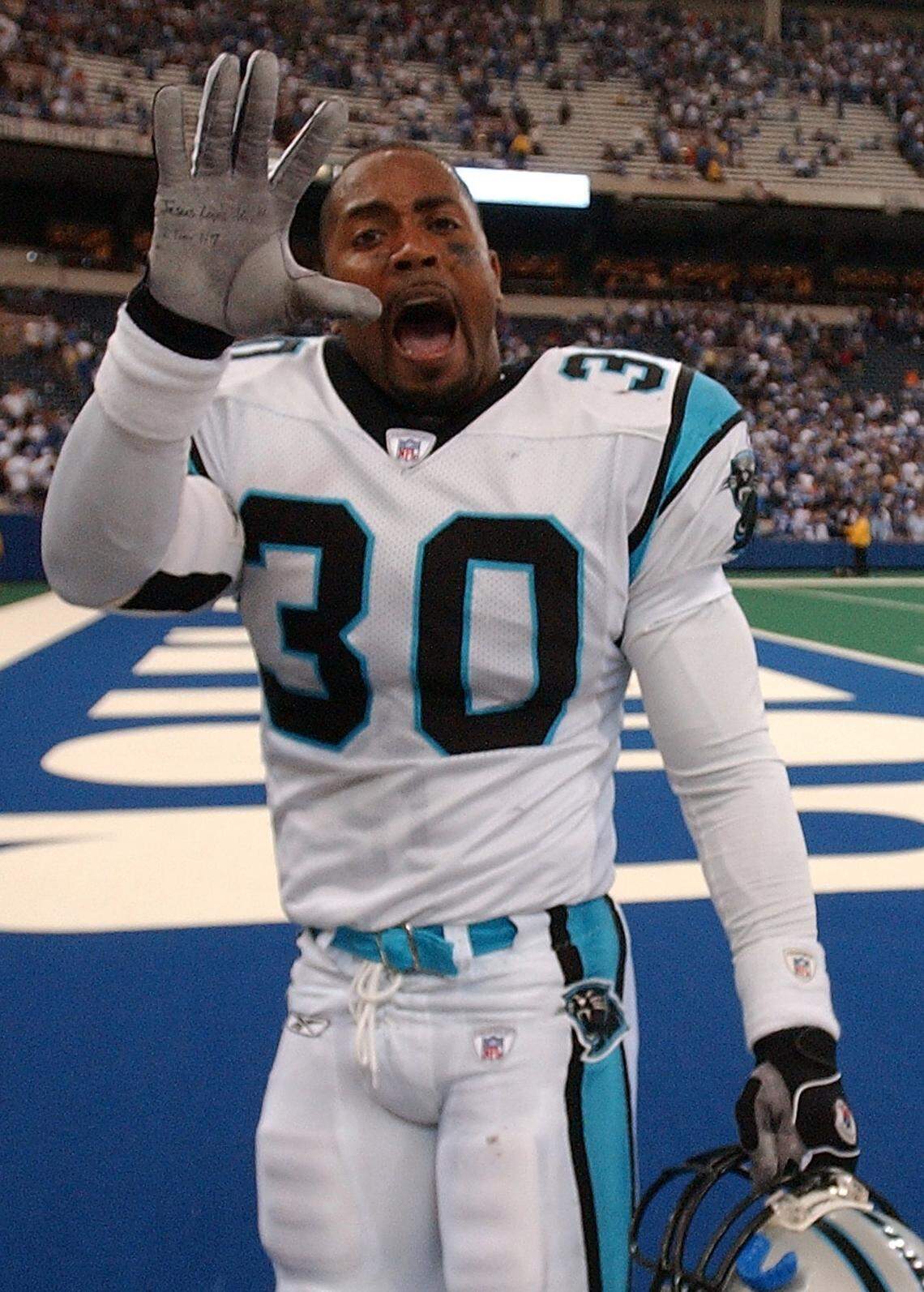 Mike Minter was clearly the best Carolina Panthers safety in history. He now is the head football coach at Campbell University.