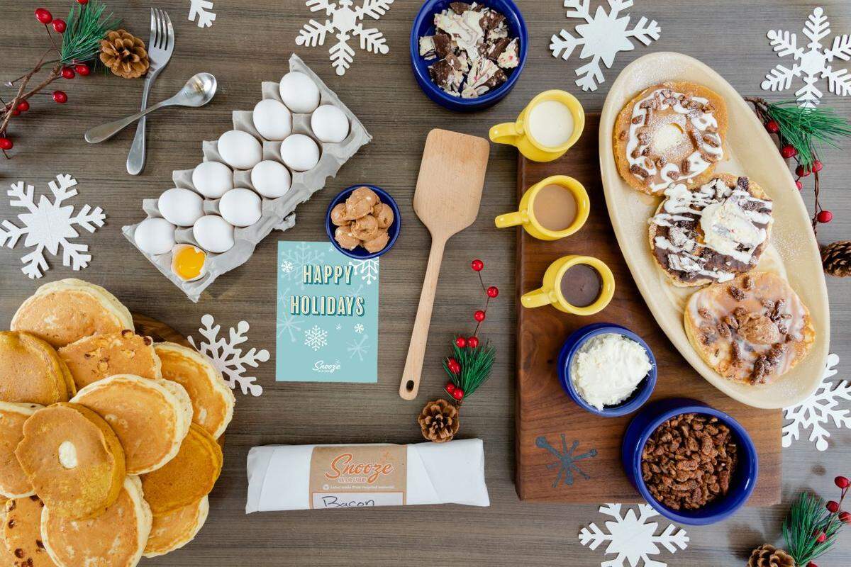 Snooze will offer Thanksgiving Brunch Meal Kits to enjoy at home. 