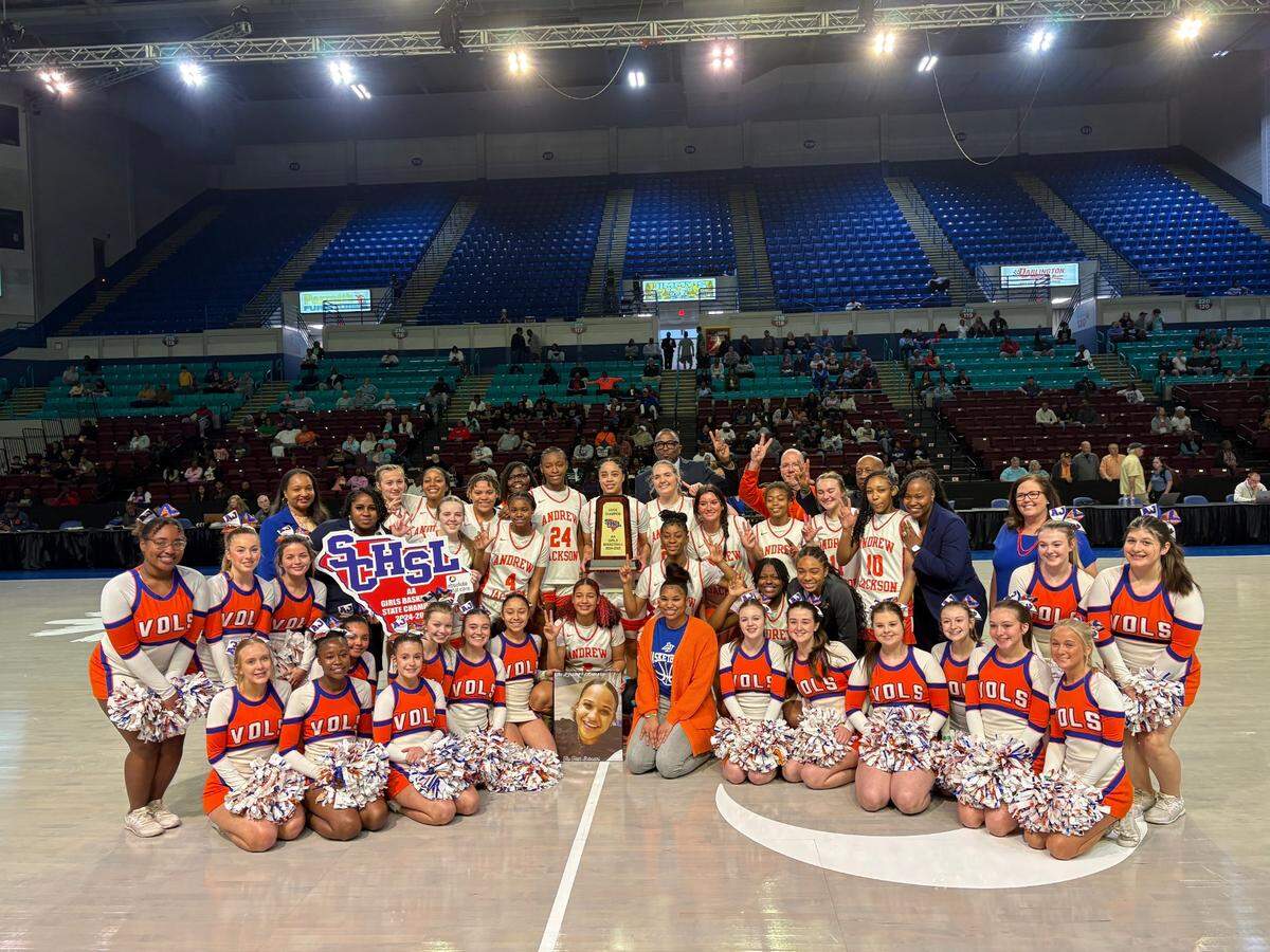 The Andrew Jackson High School girls’ basketball team won its second straight SCHSL 2A state championship Saturday in Florence.