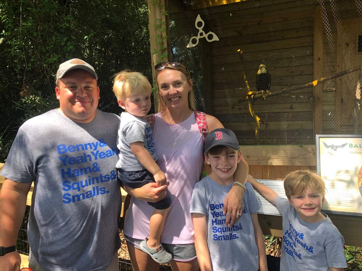 One A Team Adventure took the O’Daniel family to check out a bald eagle at Charlestown. 