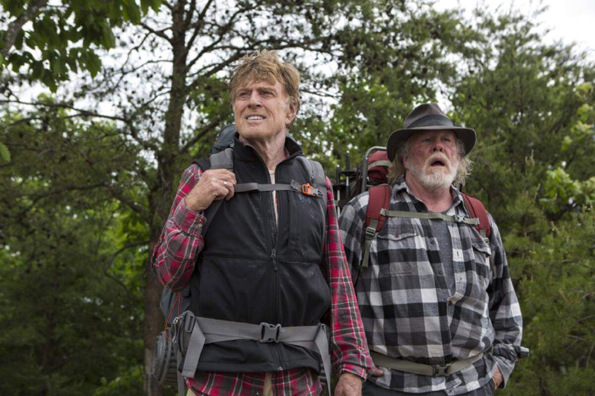 Robert Redford and Nick Nolte in "A Walk in the Woods" from 2015. Parts were filmed in North Carolina.