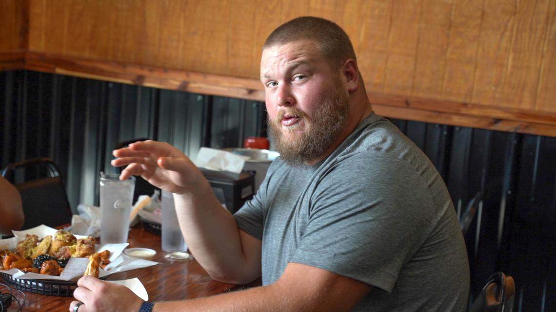 Bradley Bozeman at Wing King Cafe in Charlotte.