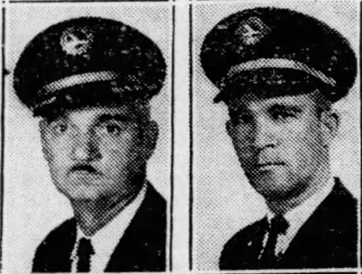 Eastern Air Lines Capt. James Reeves and First Officer Jim Daniels.
