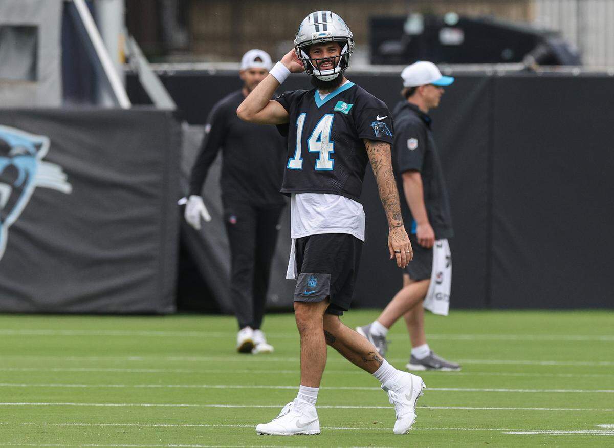 Quarterback Will Grier played the only two real games of his NFL career in 2019 with the Panthers.