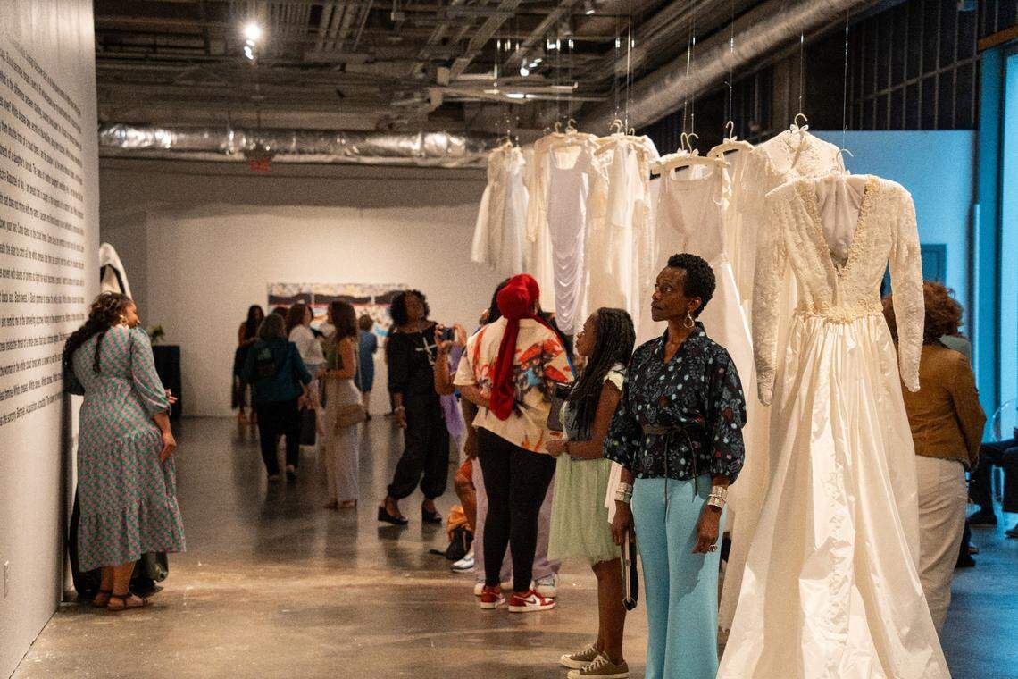 “The Communion of White Dresses - The Community of White Dresses” opening celebration at Mint Museum Uptown.