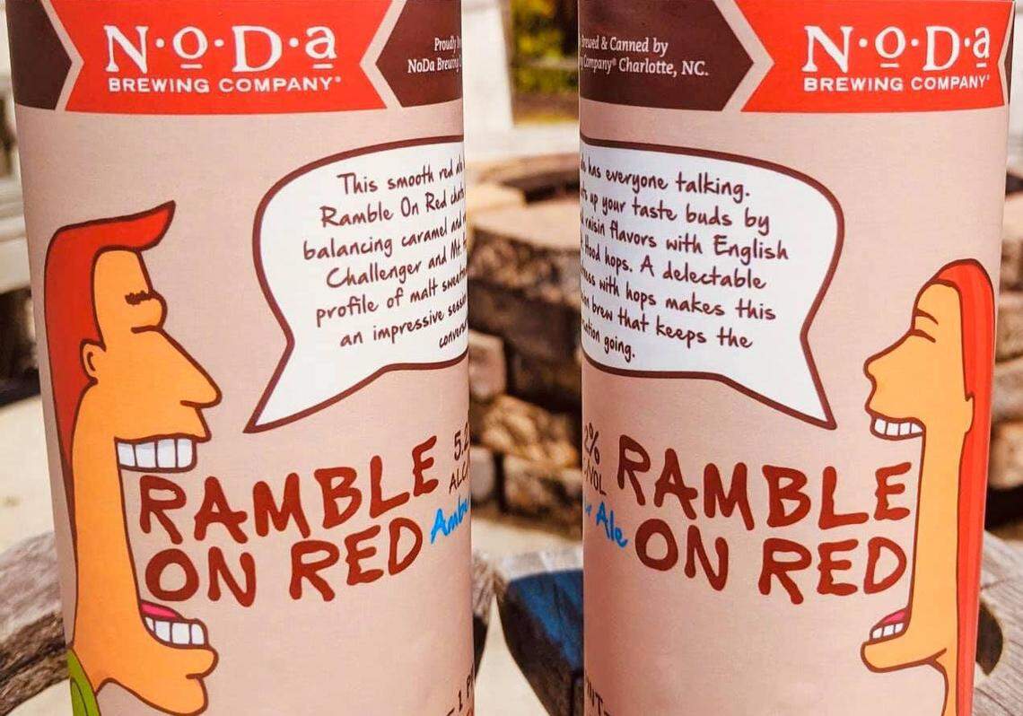 NoDa Brewing’s Ramble on Red was released in cans with a fresh new label.