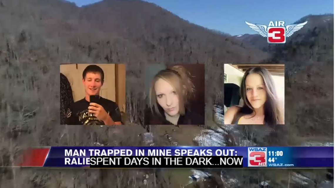 Erica Treadway, Cody Beverly and Kayla Williams entered the mine illegally but have not been charged, reports WSAZ. WSAZ screengrab
