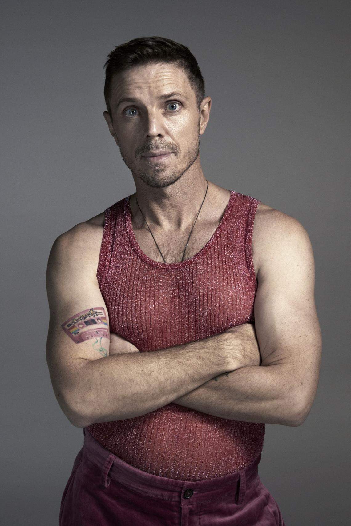 Jake Shears called collaborating with Elton John on the songs for “Tammy Faye” a very enjoyable experience. They have been good friends for over two decades.