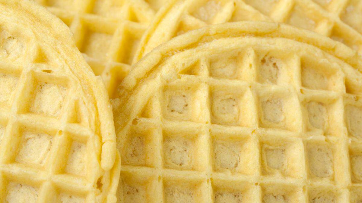 A stock image of frozen buttermilk waffles.