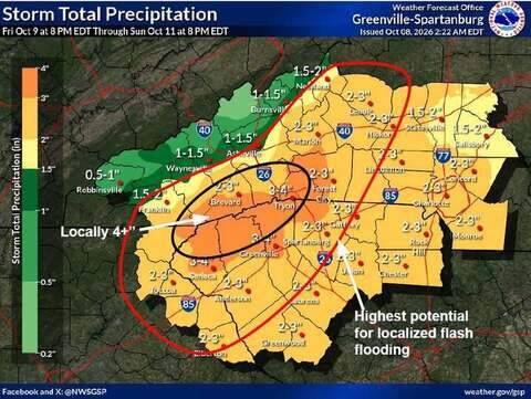 Sc Blue Ridge Map Charlotte forecast: Hurricane Isaias weekend impact. | Charlotte Observer