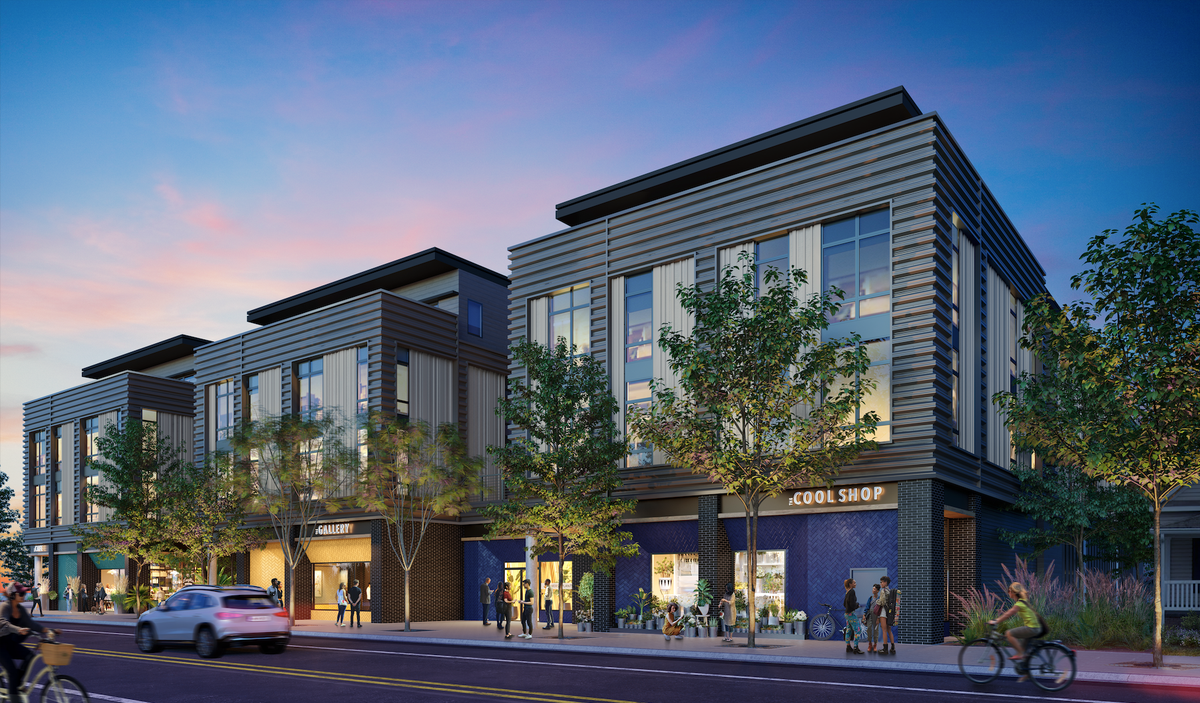 Located along E. 36th Street in NoDa, Inkwell is a 65-unit apartment building being developed by Space Craft. This rendering shows what the final product will look like.