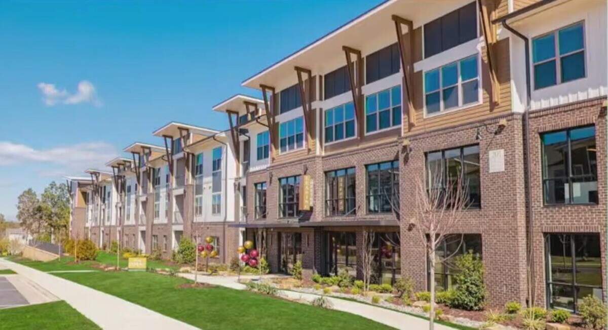 Georgia-based Davis Development wants to build 261 multifamily homes — like the ones pictured here — at 833 River Highway (N.C. 150) in Mooresville.