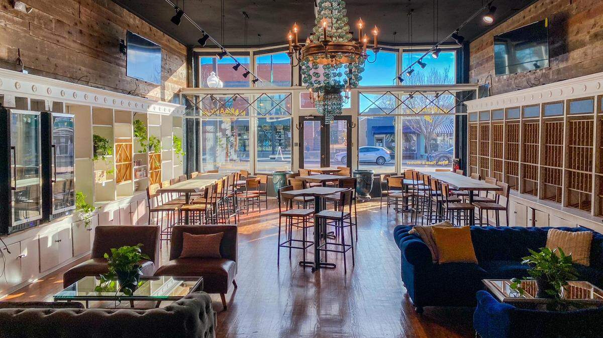 Kevin Devanney and his team were keen on keeping and restoring the original hardwood floors and the original bookshelf at Margaux’s Wine, Pizza & Market.