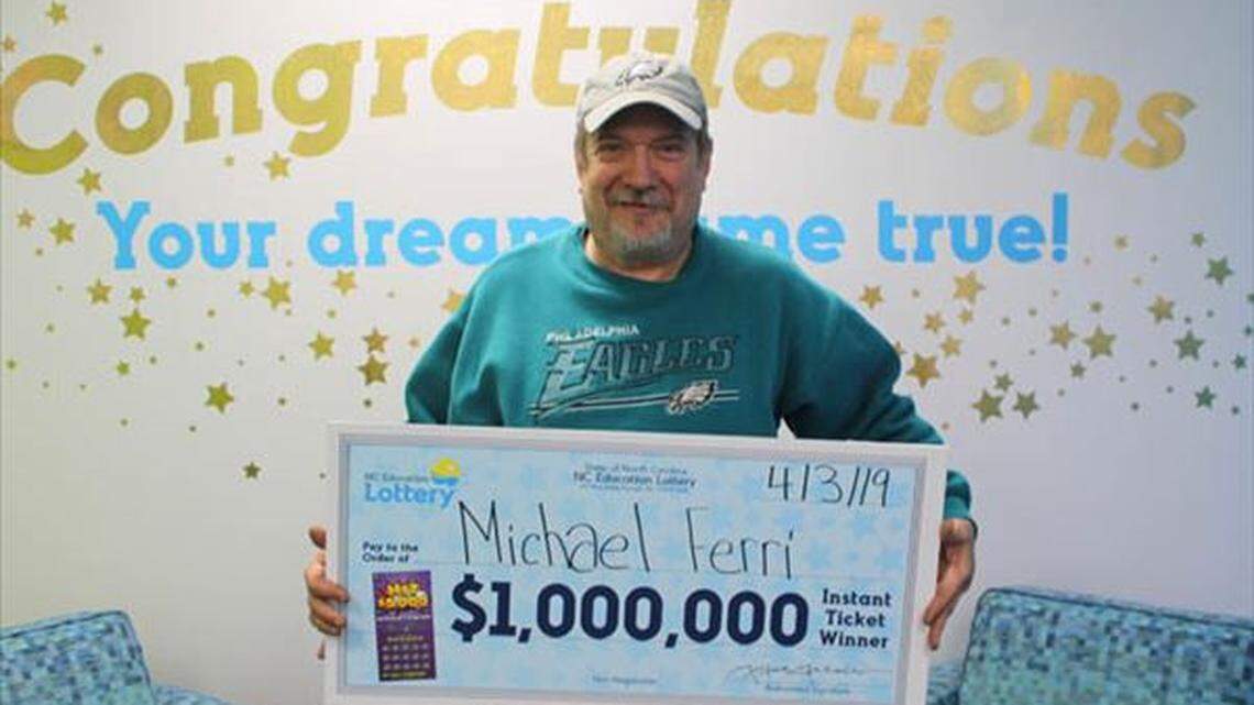 Michael Ferri of Charlotte said “a change of habit” is what led to him winning $1 million, according to a press release.