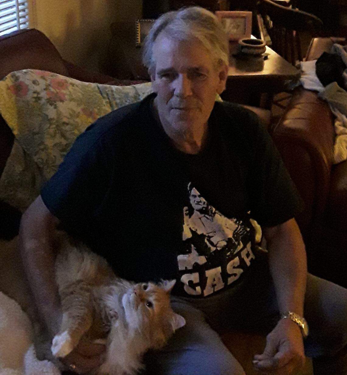 Mark Rosenthal loved relaxing with his and his wife’s 25-pound orange tabby, Harley, in their home in Charlotte’s Cotswold neighborhood. Harley died Friday night, Nov. 8, after a coyote attack outside their home.