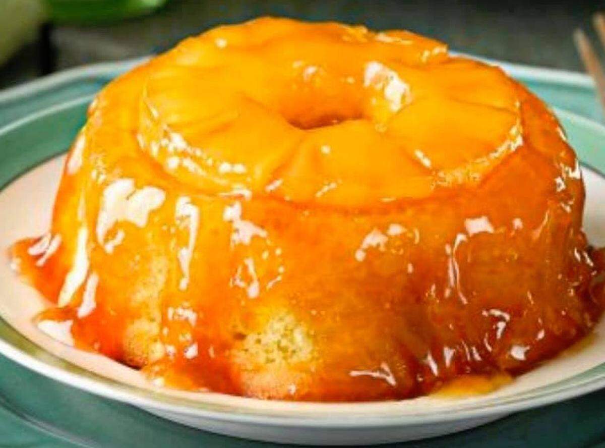 The Pineapple Upside Down Cake is one of three desserts on Crave Hot Dogs & BBQ’s menu.