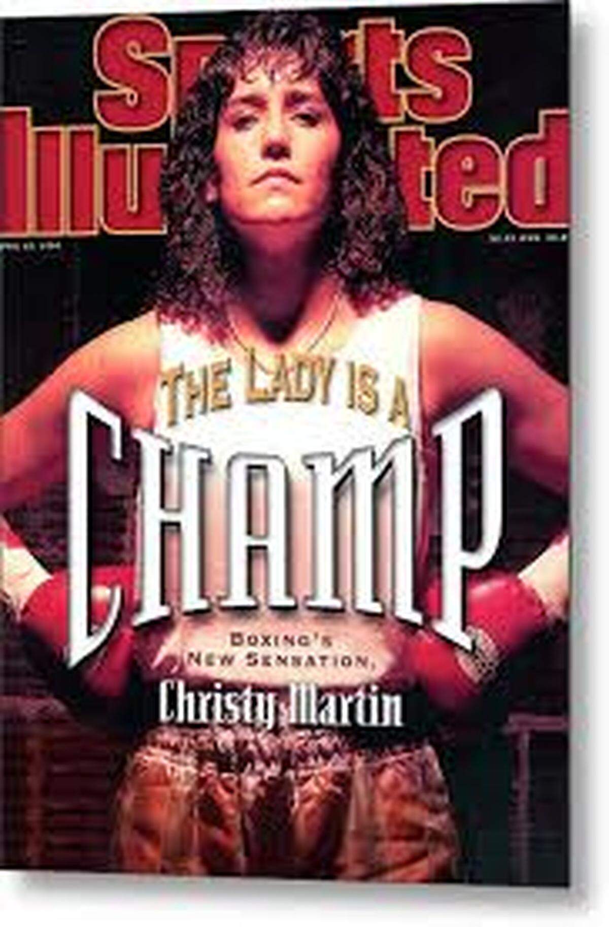 Christy Martin on the cover of Sports Illustrated in April 1996.