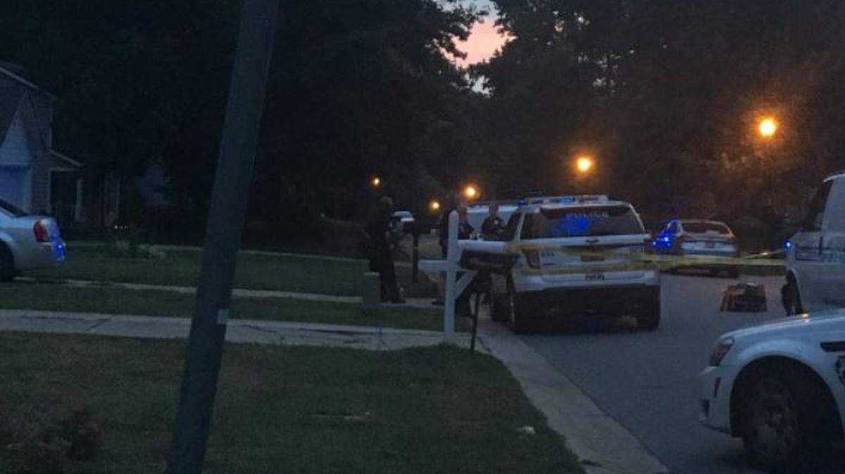 A 6-year-old girl was shot in the leg in north Charlotte Saturday evening, police said.