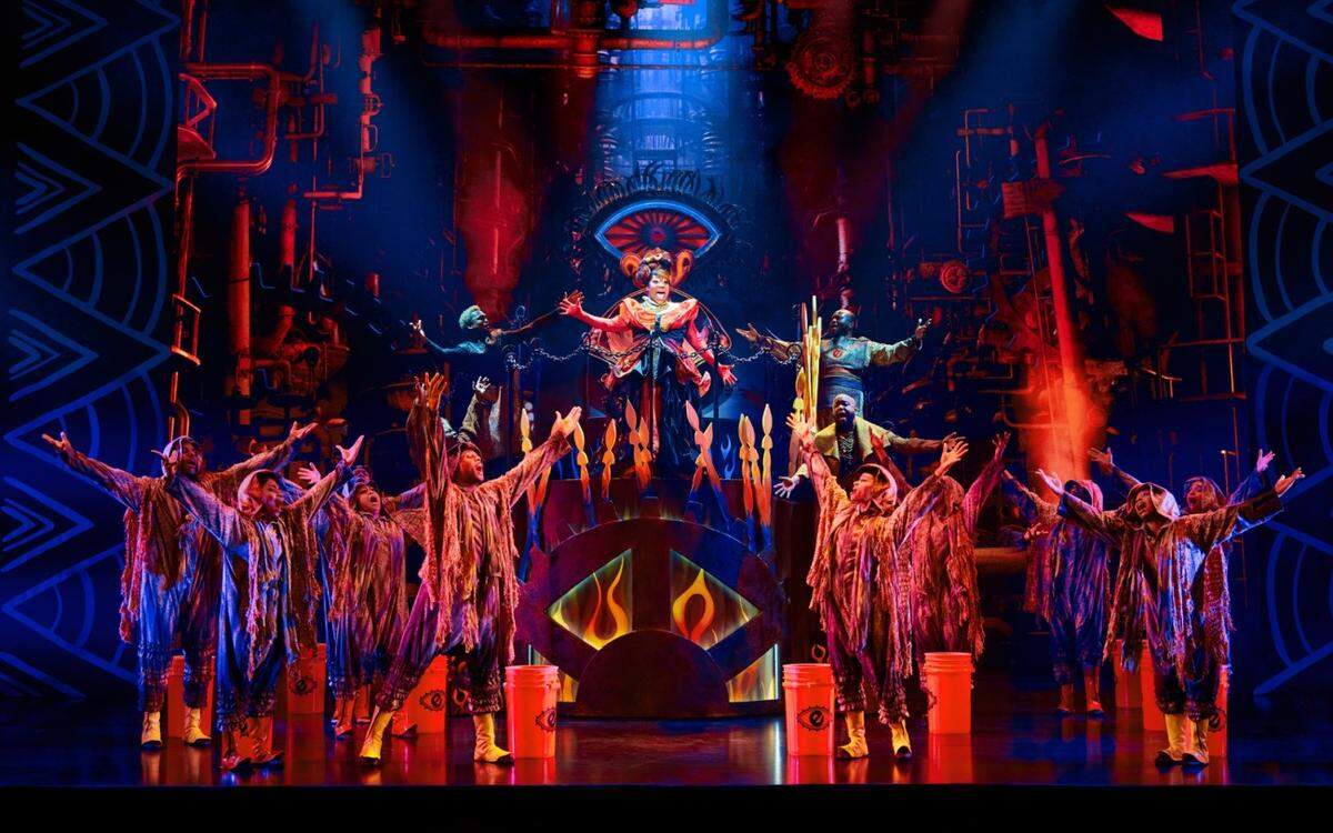 Melody Betts as Evillene, the Wicked Witch, in “The Wiz.” The revival of the Tony-winning musical will be in Charlotte in early November before heading to Broadway.