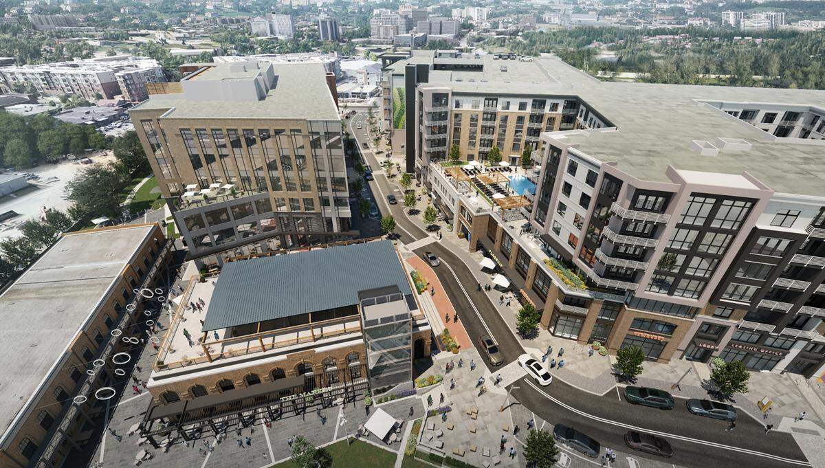 Developers said in the release that the new project will allow for “a highly walkable experience with copious green space.”