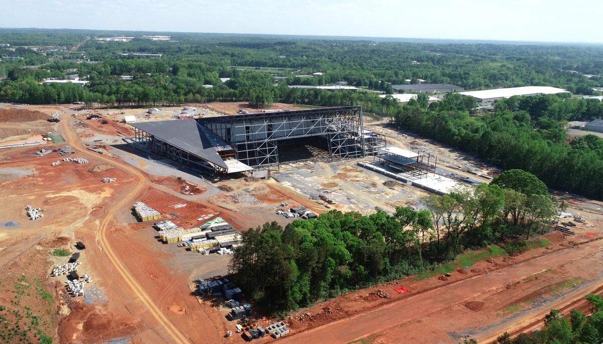 Work on what was to be the Carolina Panthers headquarters and training facility in Rock Hill, SC, halted in March 2022.