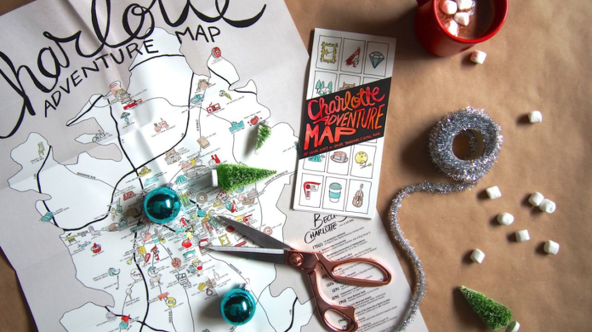 The Charlotte Adventure Map.
