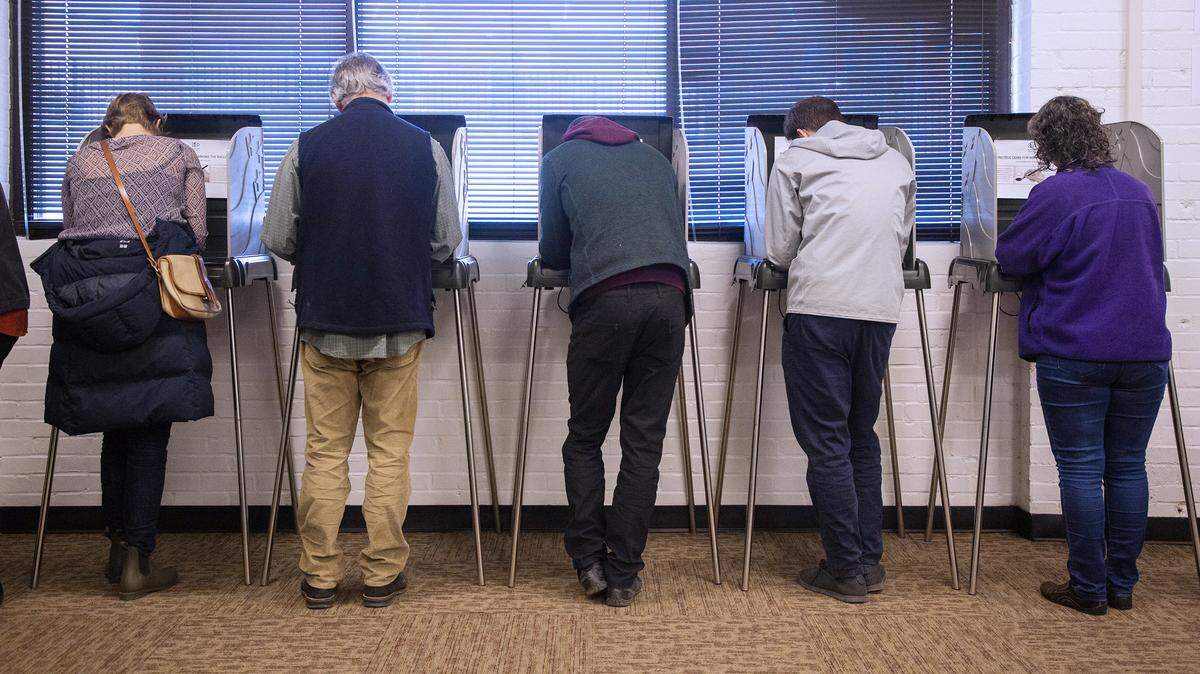 Voters cast their ballots during the March 2020 primary election in Durham.