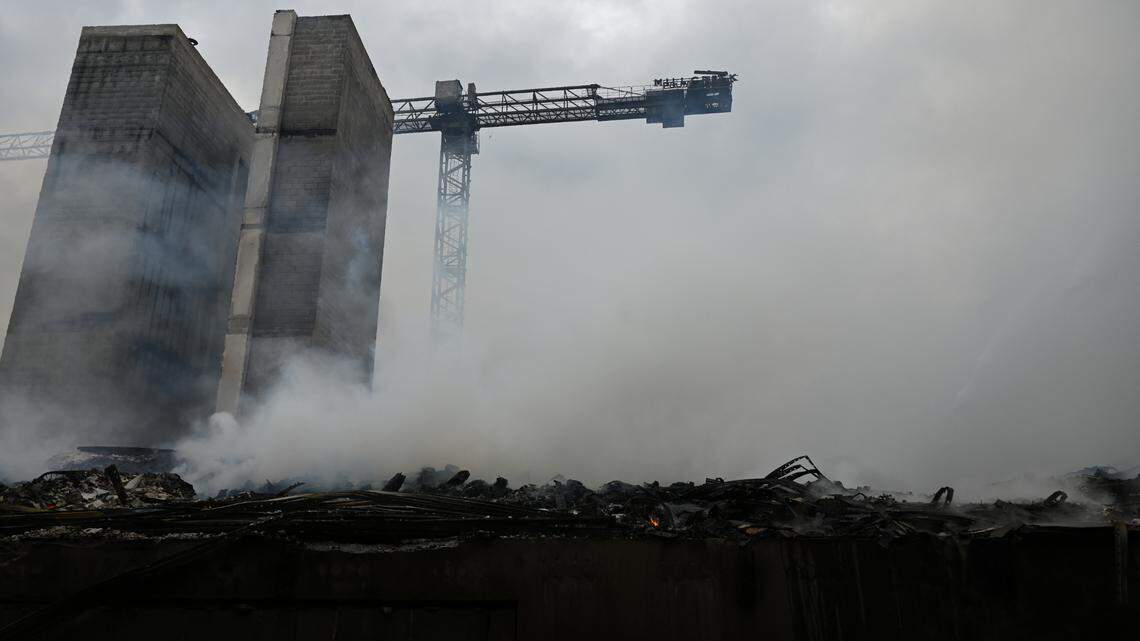 ‘We’ll get to him.’ Ladder 2 was lost — but saved hope for the man on the crane.