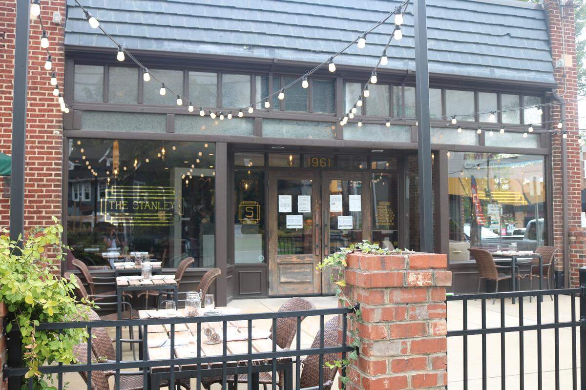 The Stanley has outdoor patio seating alongside the sidewalk on 7th and Pecan streets.