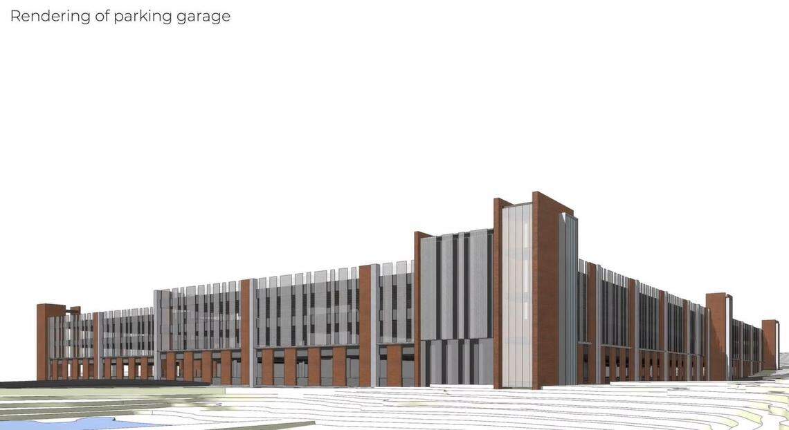 A parking deck that spans more than 800,000 square feet and 2,000 spaces will be built as part of major upgrades to Wells Fargo’s Customer Information Center in northeast Charlotte.