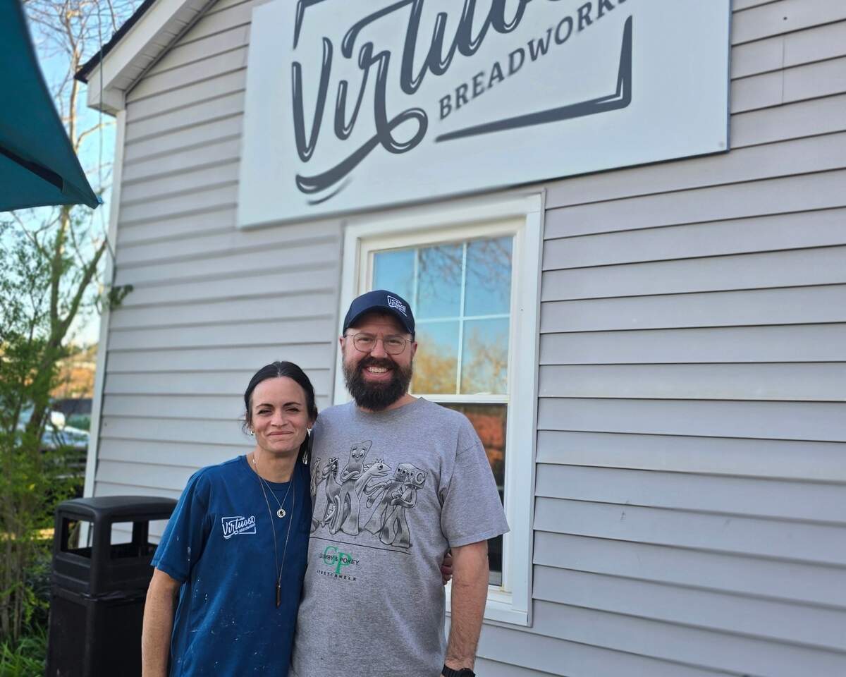 Lauren and Ben Kallenbach own Virtuoso Breadworks in downtown Waxhaw.