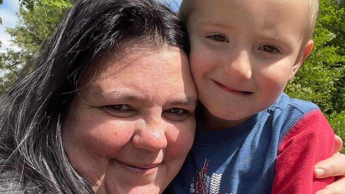 April Willis with her nephew, Kamron Wood, 8, who loved cars and Hot Wheels. He was killed in the July 26 crash.