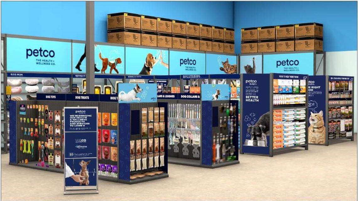 Lowe’s + Petco will offer Petco’s pet services, such as mobile grooming and vet clinics for vaccinations, microchipping and pest prevention.