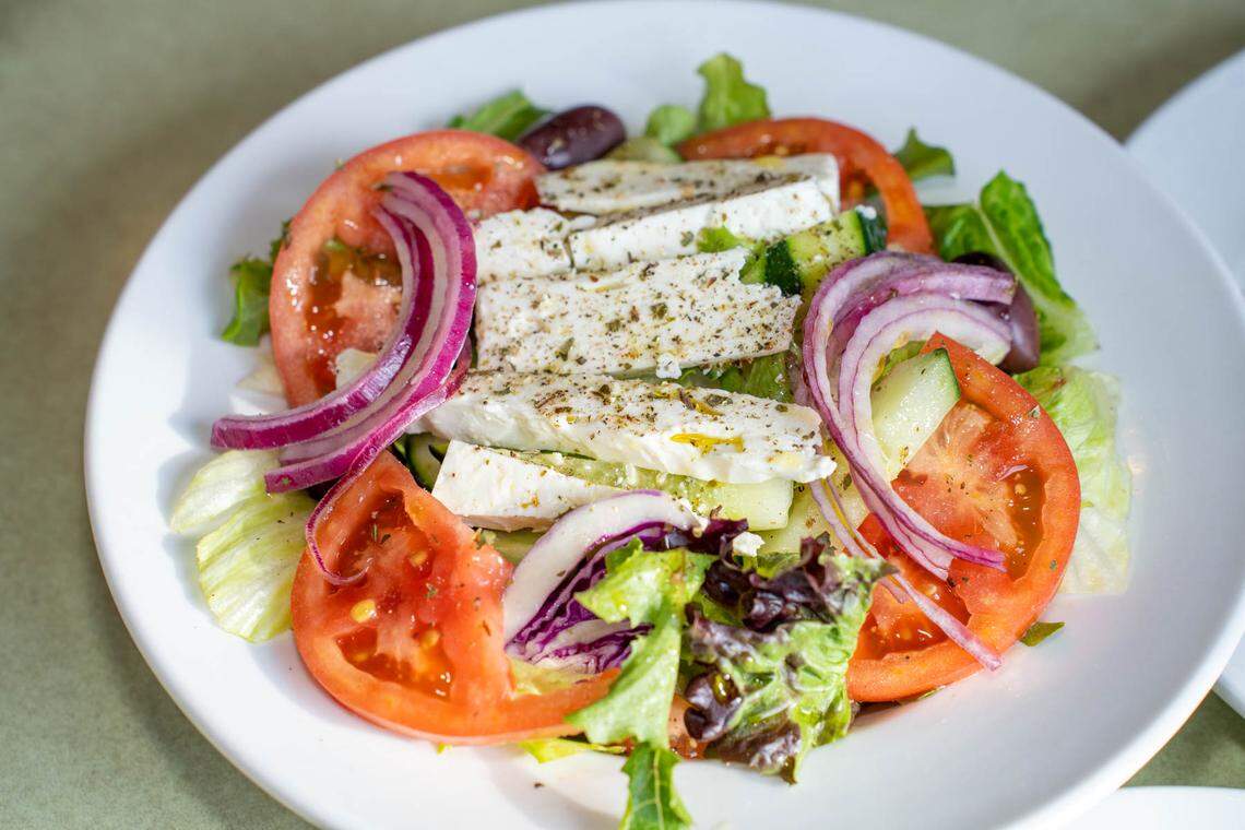 Greek salad at Landmark Diner.