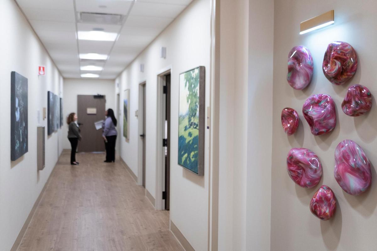A variety of artwork from local artists are displayed throughout the Novant Health Agnes Binder Weisiger Breast Health Center in Charlotte. Novant is starting a new initiative to connect more patients with artists in Charlotte.