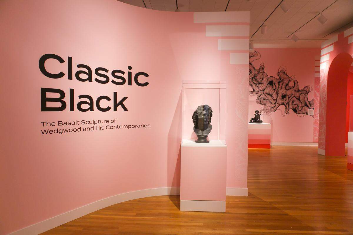 “Classic Black: The Basalt Sculpture of Wedgwood and His Contemporaries” is on exhibit at Mint Museum Randolph through Aug. 30. It features more than 100 black basalt sculptures, including vases, busts and medallions created by Wedgwood and other artists from the same time period.