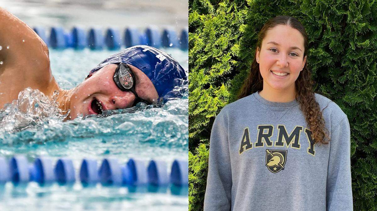 Charlotte Latin swimmer Norvy Clontz, Marvin Ridge swimmer Grace Wagner and North Rowan QB Jeremiah Alford (not pictured) are Charlotte Observer high school athletes of the week