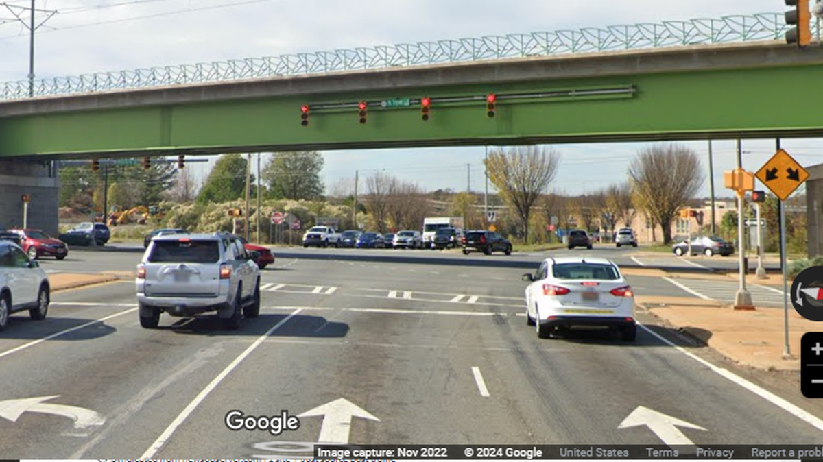 The unusual crash occurred at 1 a.m. Wednesday, May 22, near the intersection of North Tryon Street and University City Boulevard, Charlotte-Mecklenburg police say.
